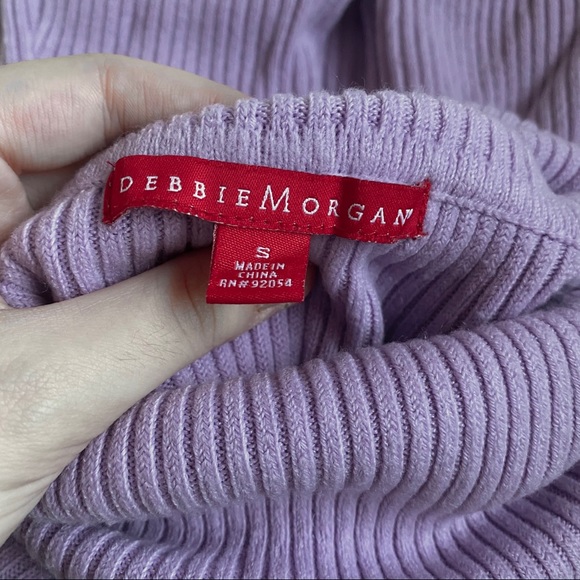 *SOLD* Purple Cropped Turtleneck Sweater - Picture 4 of 5